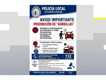 La alerta de la polic&iacute;a de la presencia de 'gorrillas' en Matalasca&ntilde;as
