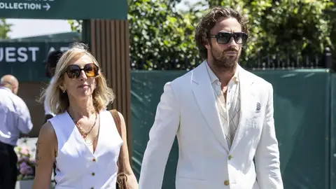 Aaron Taylor-Johnson y su esposa Sam en Wimbledon Aaron Taylor-Johnson y su esposa Sam en Wimbledon