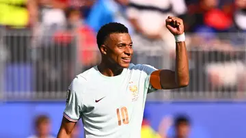 Kylian Mbappé en el partido ante Marruecos Kylian Mbappé en el partido ante Marruecos
