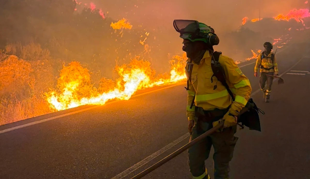 Incendio en Los Gallardos (Almería).