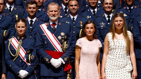 La Familia Real en la graduación de la princesa Leonor