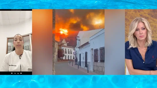Sandra, testigo incendio Sandra, testigo incendio