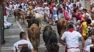 Imagen del cuarto encierro de Sanfermines 2026