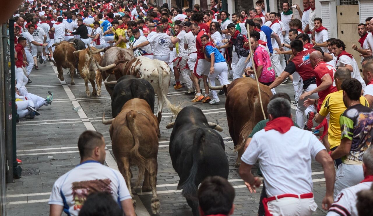 Imagen del cuarto encierro de Sanfermines 2026