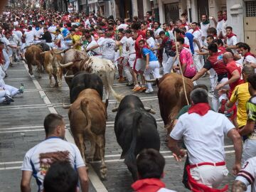 Imagen del cuarto encierro de Sanfermines 2026