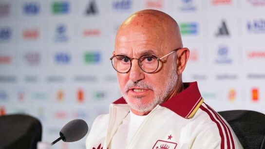 Luis de la Fuente en rueda de prensa antes de B&eacute;lgica