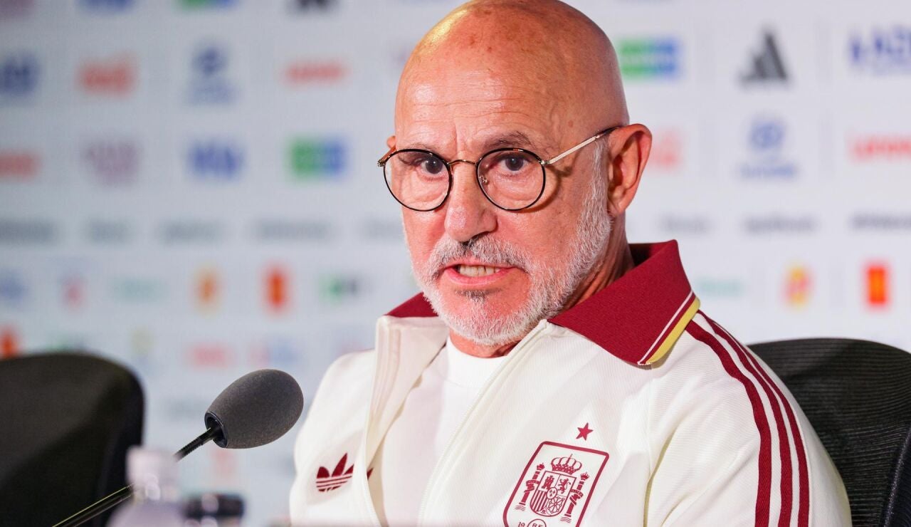 Luis de la Fuente en rueda de prensa antes de B&eacute;lgica