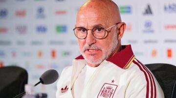 Luis de la Fuente en rueda de prensa antes de B&eacute;lgica