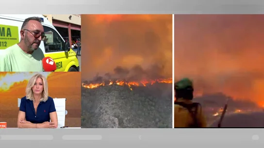 Incendio en Almería. Incendio en Almería.