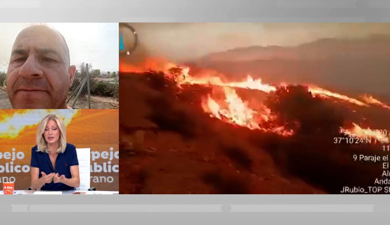 Desalojan un camping por el incendio.