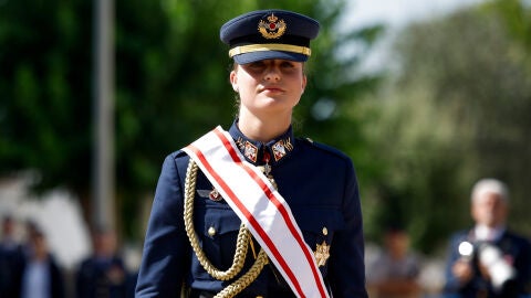 La princesa Leonor en su graduación militar