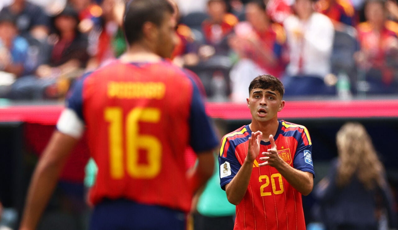 Rodri y Pedri, en el SoFi Stadium de Los &Aacute;ngeles