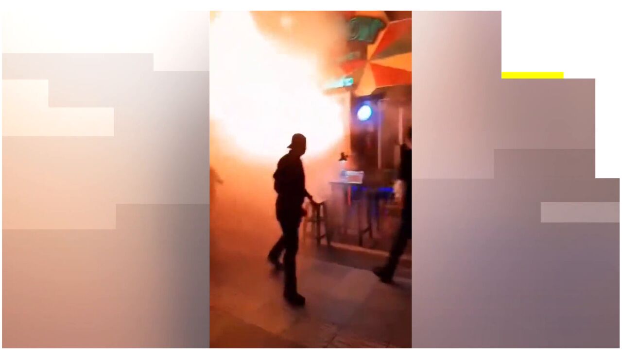 Incendio en un bar en Bangkok