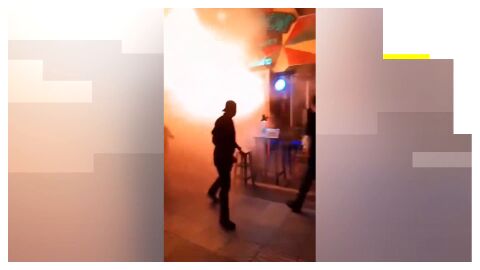 Incendio en un bar en Bangkok