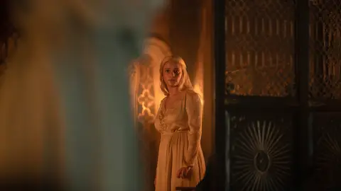 Phia Saban como Haelena en La Casa del dragón Phia Saban como Haelena en La Casa del dragón