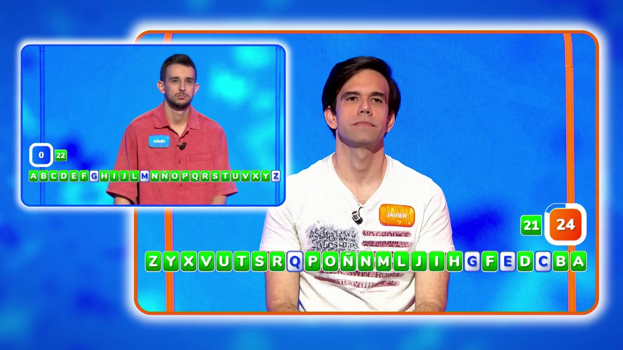 Javier se la juega en AlaZ para empatar con David… ¡y llegar a su programa 100 en Pasapalabra!