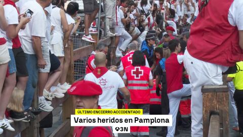  Los Jandilla cierran los Sanfermines con un encierro vertiginoso que ha dejado 2 heridos por asta de toro