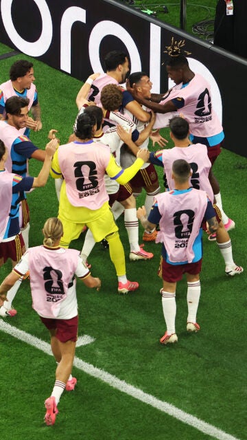 Celebración gol Pedro Porro