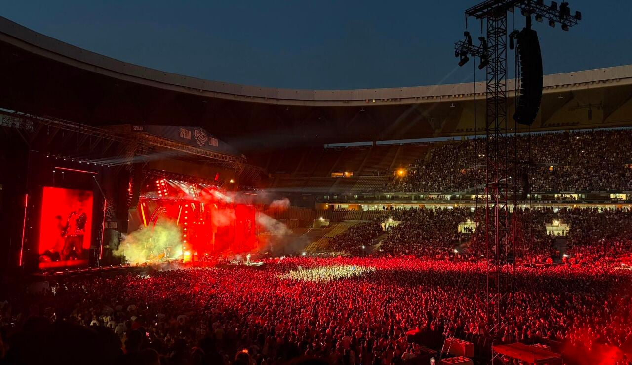 Imagen del concierto de Don Omar en La Cartuja