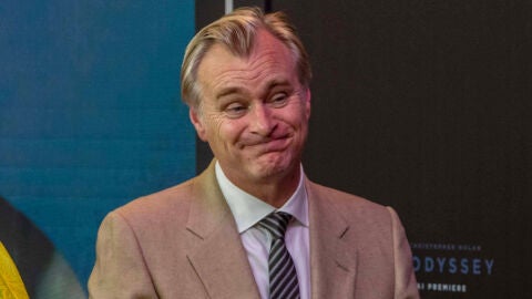Christopher Nolan en una promoción de La Odisea