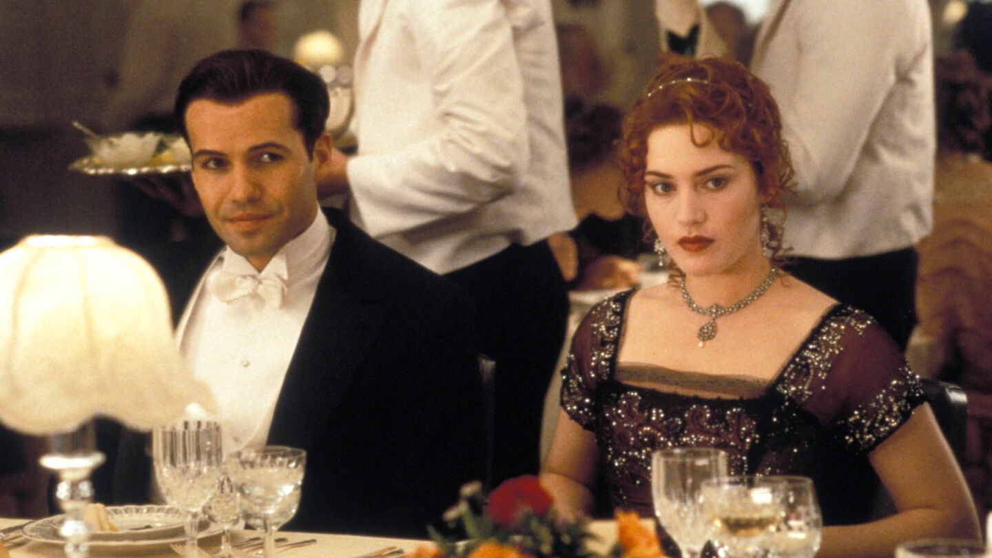 Billy Zane y Kate Winslet en Titanic
