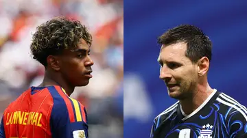 Lamine Yamal y Leo Messi Lamine Yamal y Leo Messi