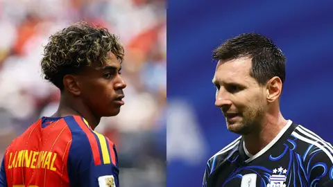 Lamine Yamal y Leo Messi Lamine Yamal y Leo Messi