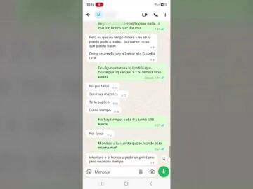 Los mensajes de la banda que ofrec&iacute;a falsos servicios sexuales y amenazaba con sicarios: "Iremos a por tu familia"