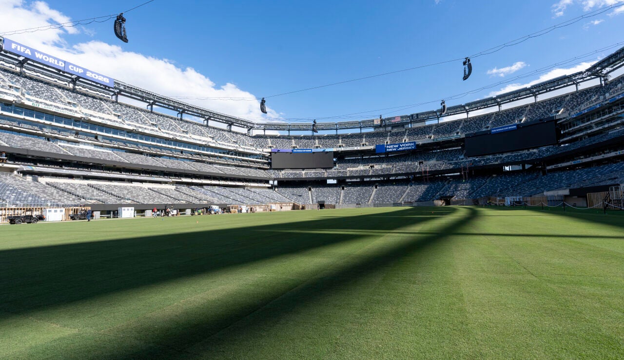 Fotograf&iacute;a del pasado 7 de mayo, en la que puede verse el estadio MetLife, escenario de juego de la final del Mundial de Estados Unidos, M&eacute;xico y Canad&aacute; entre Espa&ntilde;a y Argentina. 