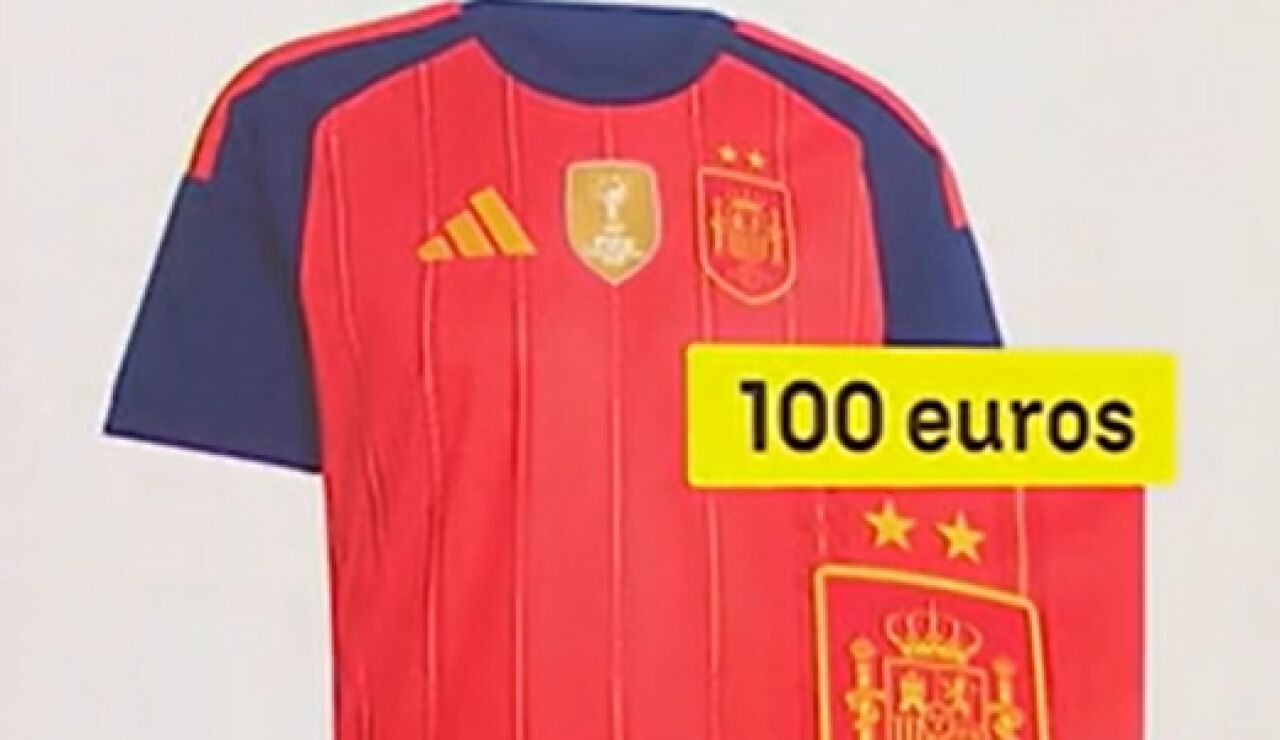Camiseta con dos estrellas selecci&oacute;n espa&ntilde;ola