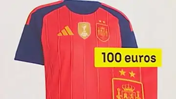 Camiseta con dos estrellas selección española Camiseta con dos estrellas selección española