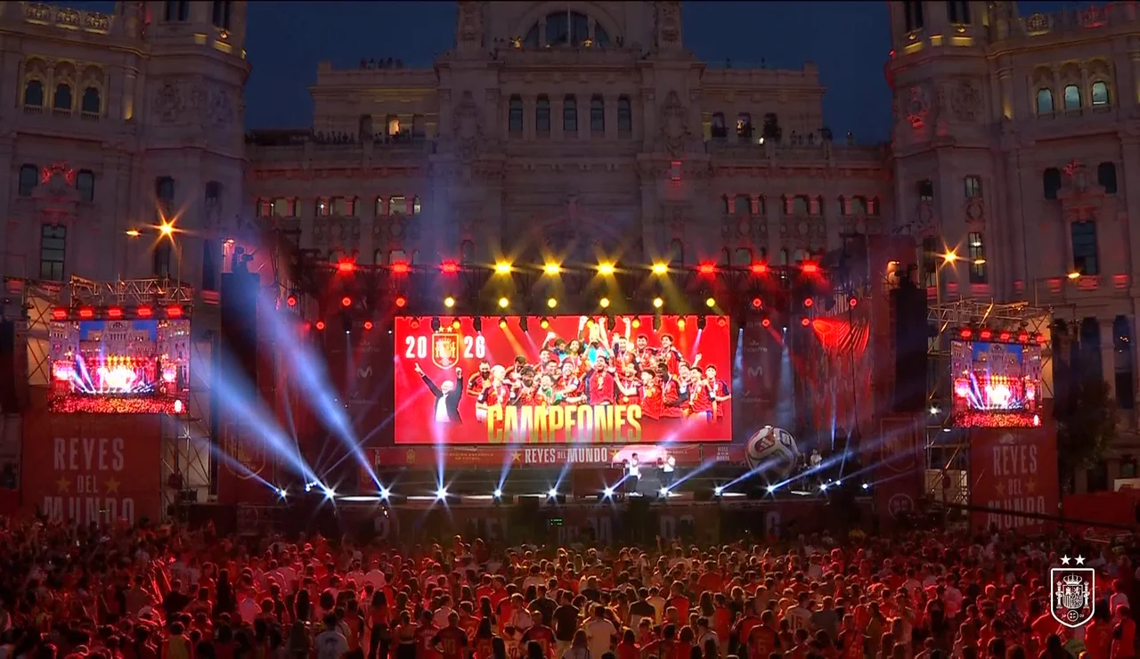 Imagen de la plaza de Cibeles