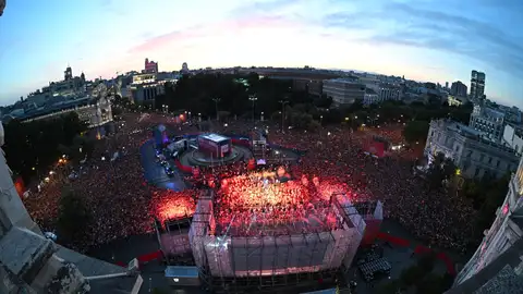 La selección llega a Cibeles La selección llega a Cibeles