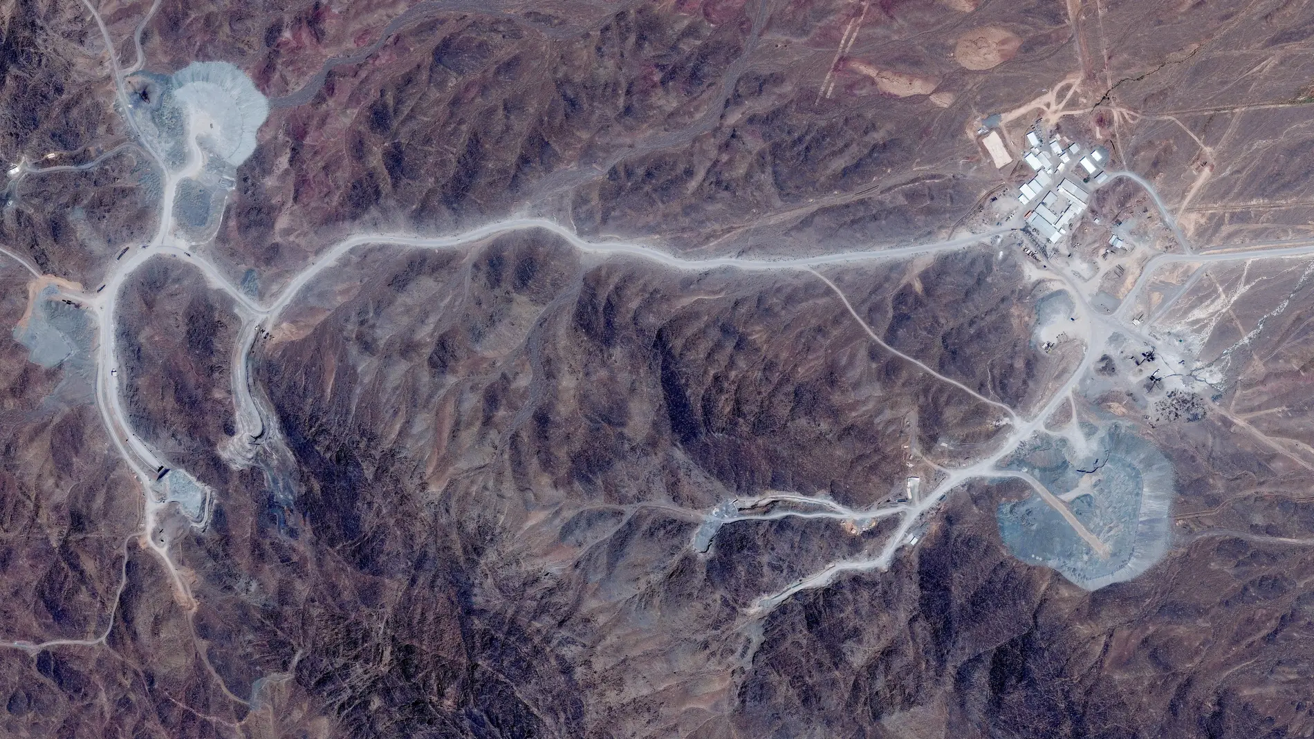 Imagen satelital de la montaña Pickaxe Imagen satelital de la montaña Pickaxe