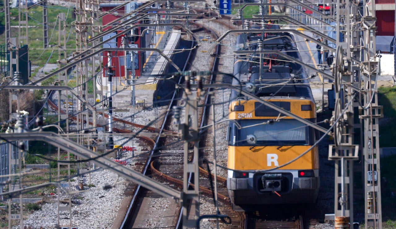 Imagen de archivo de unas v&iacute;as de tren 