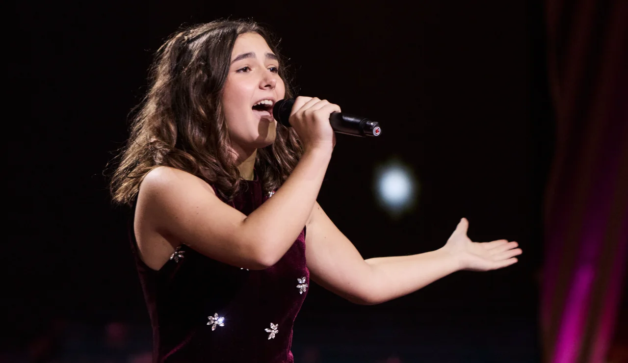 Lucía en La Voz Kids