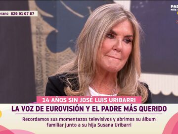 Susana Uribarri emocionada tras recordar la trayectoria de su padre, Jos&eacute; Luis Uribarri