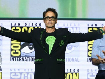 Robert Downey Jr. presentando Vengadores: Doomsday en la Comic-Con de San Diego