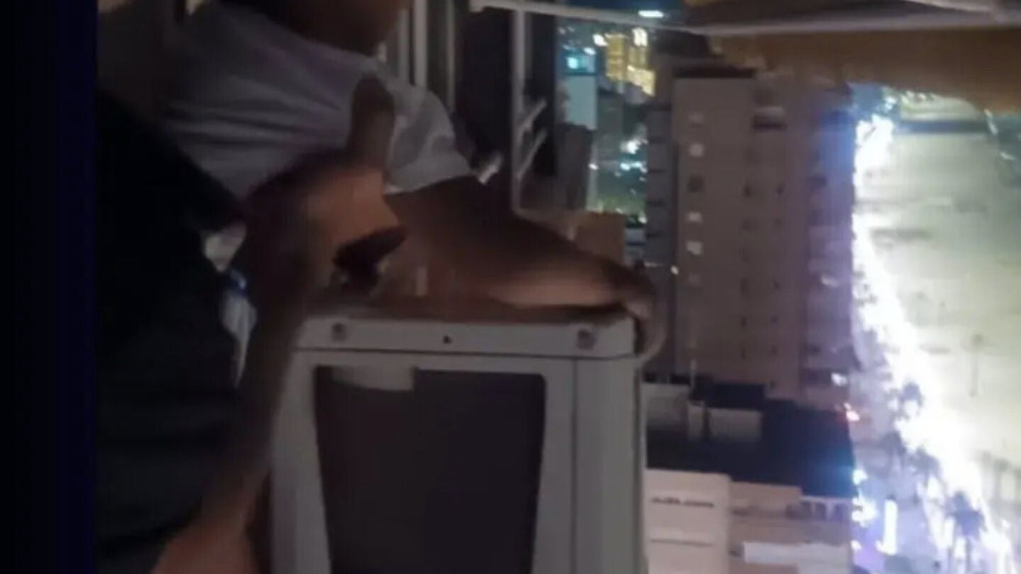 Aire acondicionado en el edificio de Benidorm