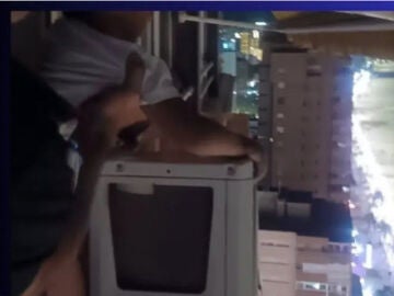 Aire acondicionado en el edificio de Benidorm