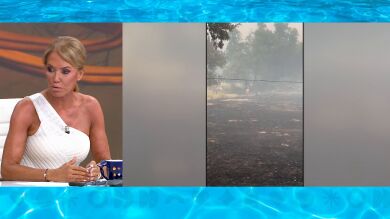 Montse Suárez relata el problema de salud de su madre, a consecuencia del humo del incendio: 