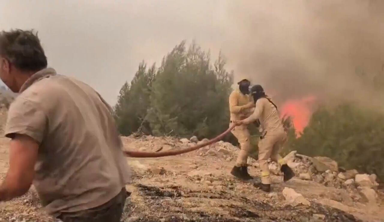 Incendio Paros, Grecia
