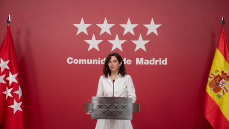 La presidenta de la Comunidad de Madrid, Isabel D&iacute;az Ayuso.