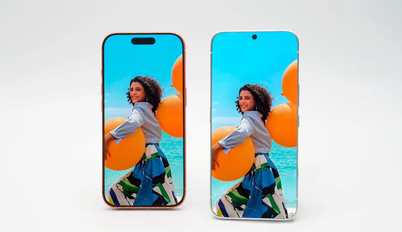 El teléfono junto al iPhone 17 Pro