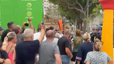 La llegada de Sánchez a Ceuta La llegada de Sánchez a Ceuta