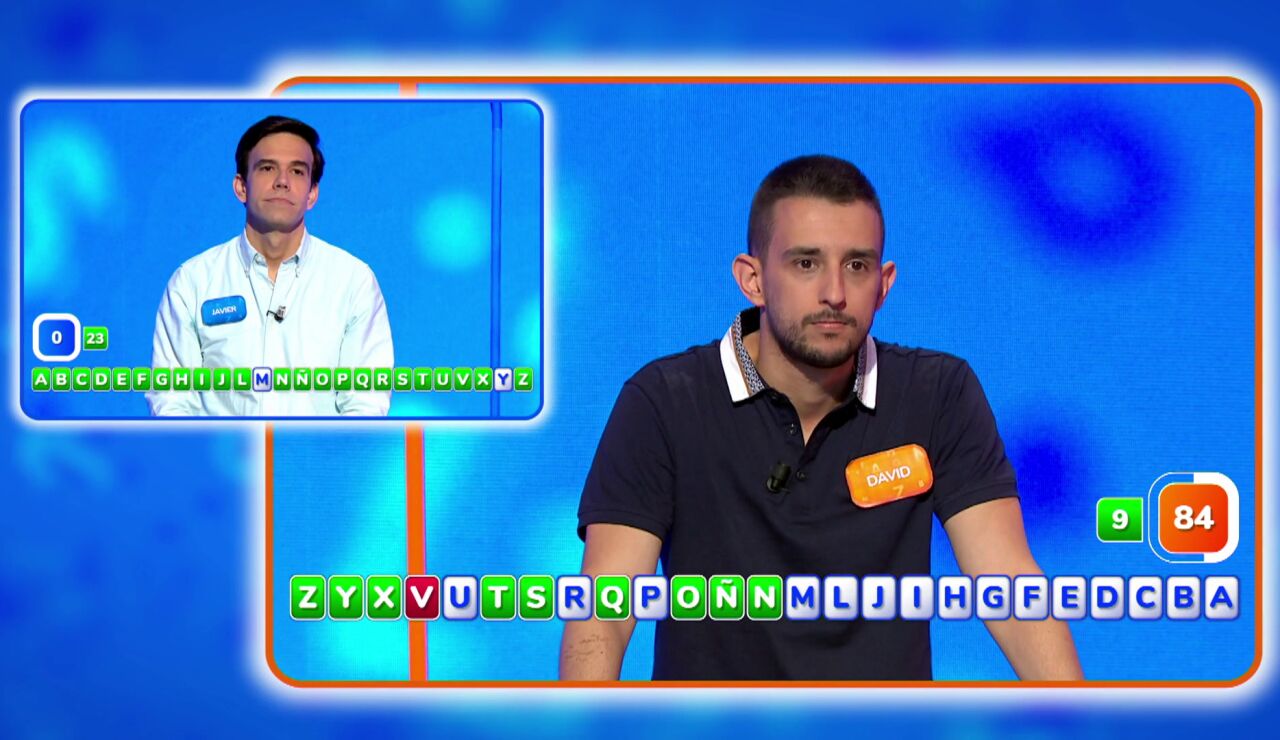 El reto m&aacute;s grande de David en Pasapalabra: Javier le obliga a un 24 en AlaZ