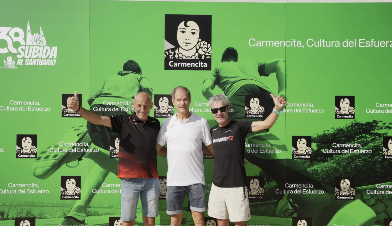 Fermín Cacho, Abel Antón y Martín Fiz, en Novelda