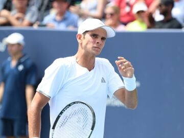 Rafa J&oacute;dar durante el torneo de Washington