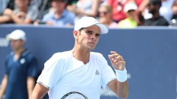 Rafa J&oacute;dar durante el torneo de Washington
