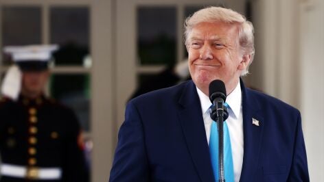 El presidente de EE.UU., Donald Trump, en la Casa Blanca..